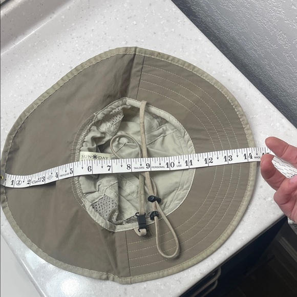 Kids Sun Hat with Neck Flap - Cream - Picture 7 of 10